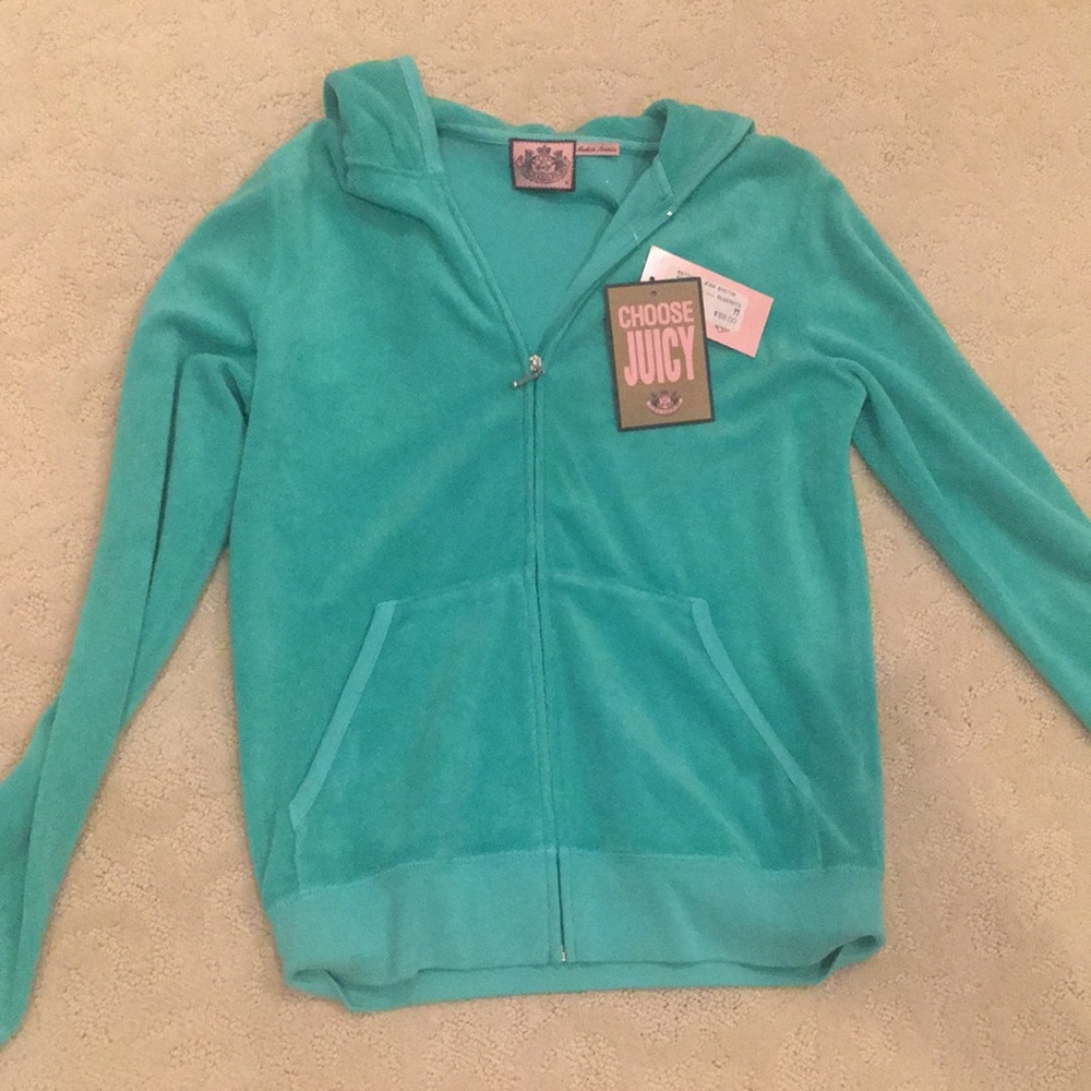 NWT Juicy Couture Terry Hoodie! Size M